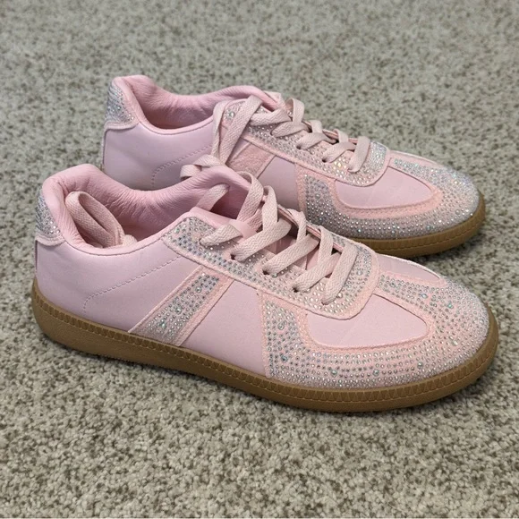 La Sheelah Pink Glitter size 7 shoes new - Picture 3 of 5